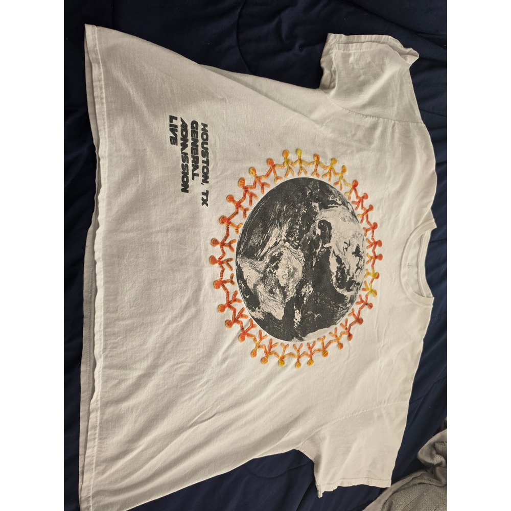 Travis Scott Astroworld Houston TX General Admission Live T-Shirt White 2XL